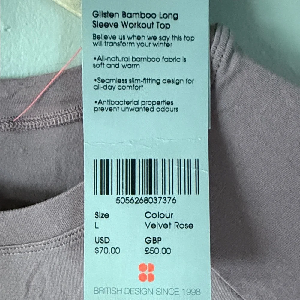 NEW Sweaty Betty Glisten Long Sleeve Workout Top - Picture 5 of 5